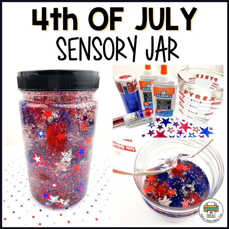 4th of July Sensory Jar