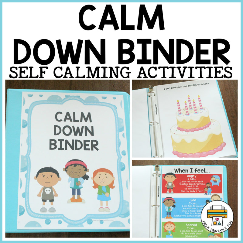Calm Down Binder - Pre-K Printable Fun
