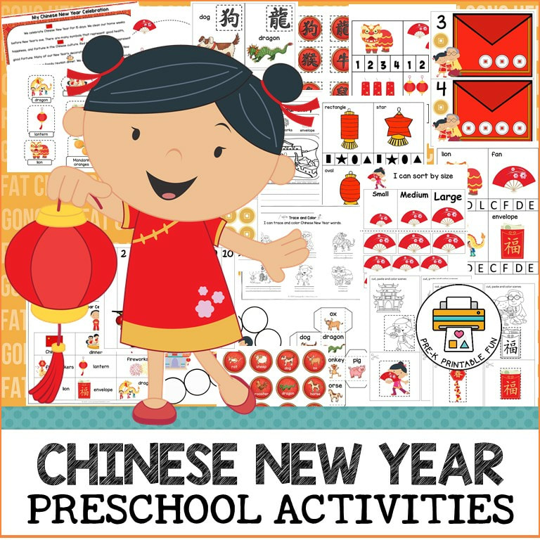 Chinese New Year Activity Pack - Pre-K Printable Fun