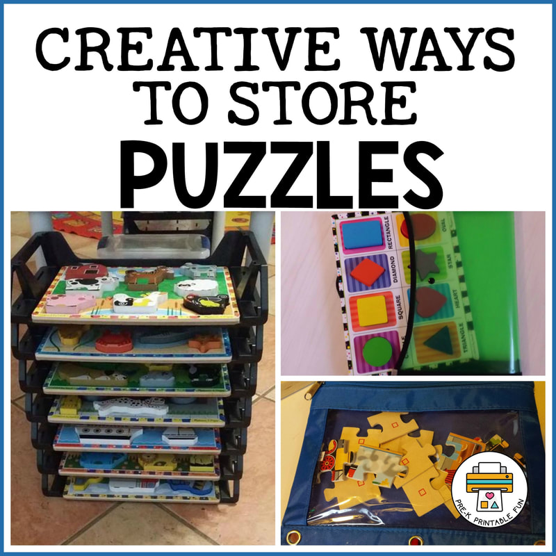 Creative Ways to Store Puzzles - Pre-K Printable Fun