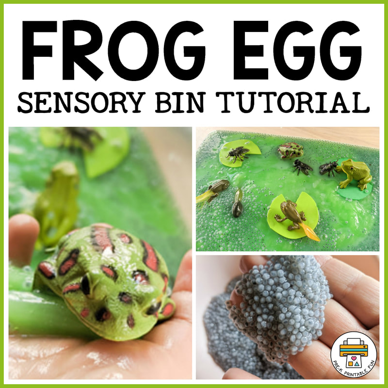 Frog Egg Sensory Bin