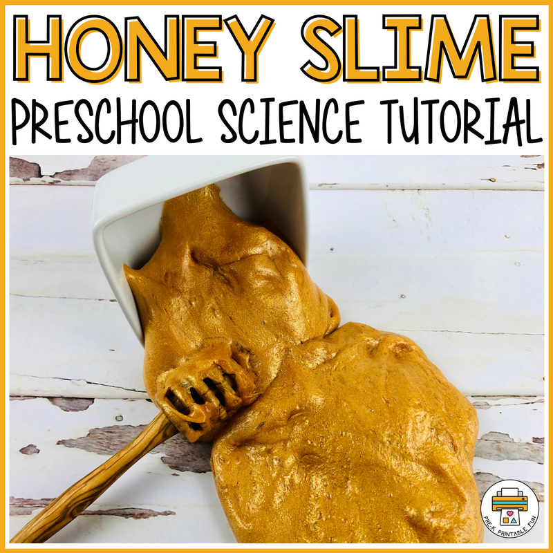 Honey Slime Recipe - Pre-K Printable Fun