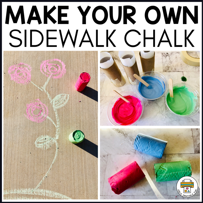 Make Your Own Sidewalk Chalk! Easy DIY for Kids 