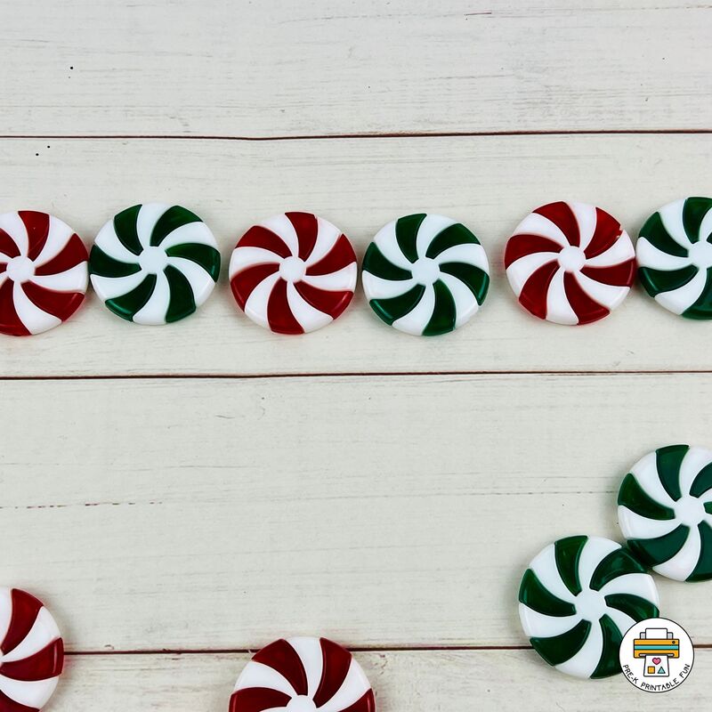 Peppermint candy patterning