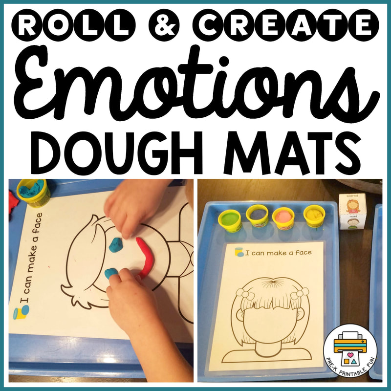 Make a Face Playdough MatsFun way to express emotions!