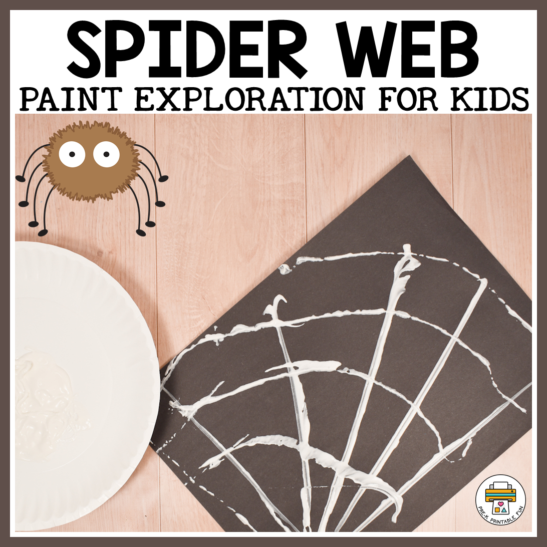 Paper Plate Spider Webs, Crafts for Kids