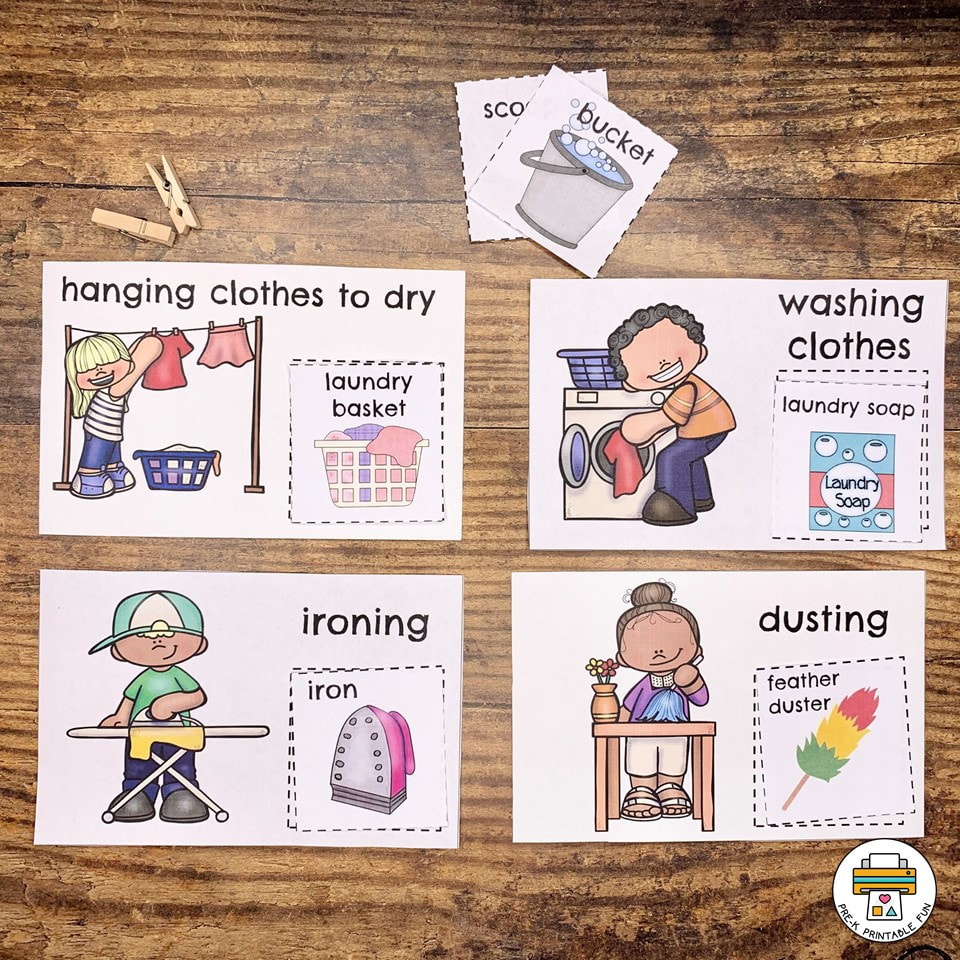 Spring Cleaning Activity Pack - Pre-K Printable Fun