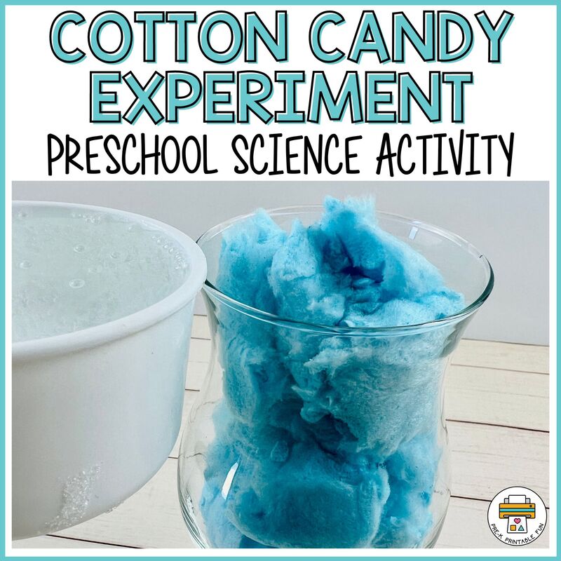 Cotton Candy Preschool Science Experiment 
