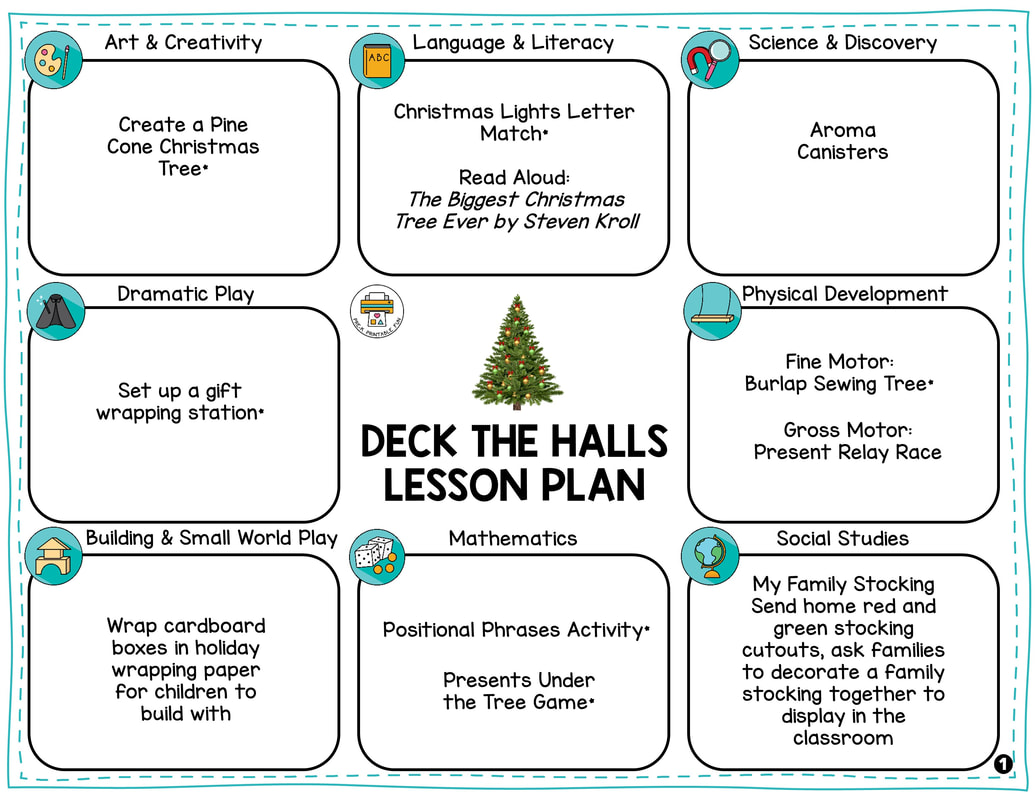 Free Preschool Deck the Halls Lesson Plan