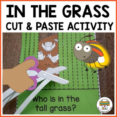 In the Grass Cut and Paste Activity 