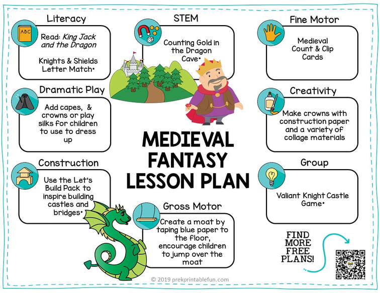 Free Preschool Medieval Fantasy & Fairy Tales Lesson Plan