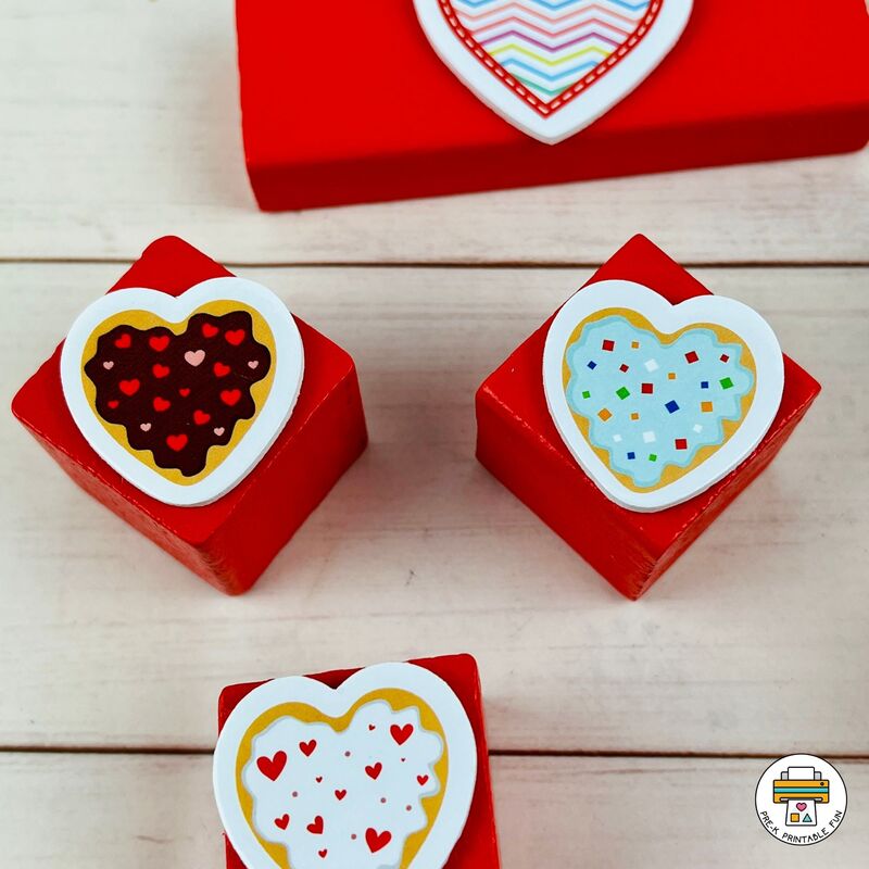 Create your own valentines day inspired wooden blocks