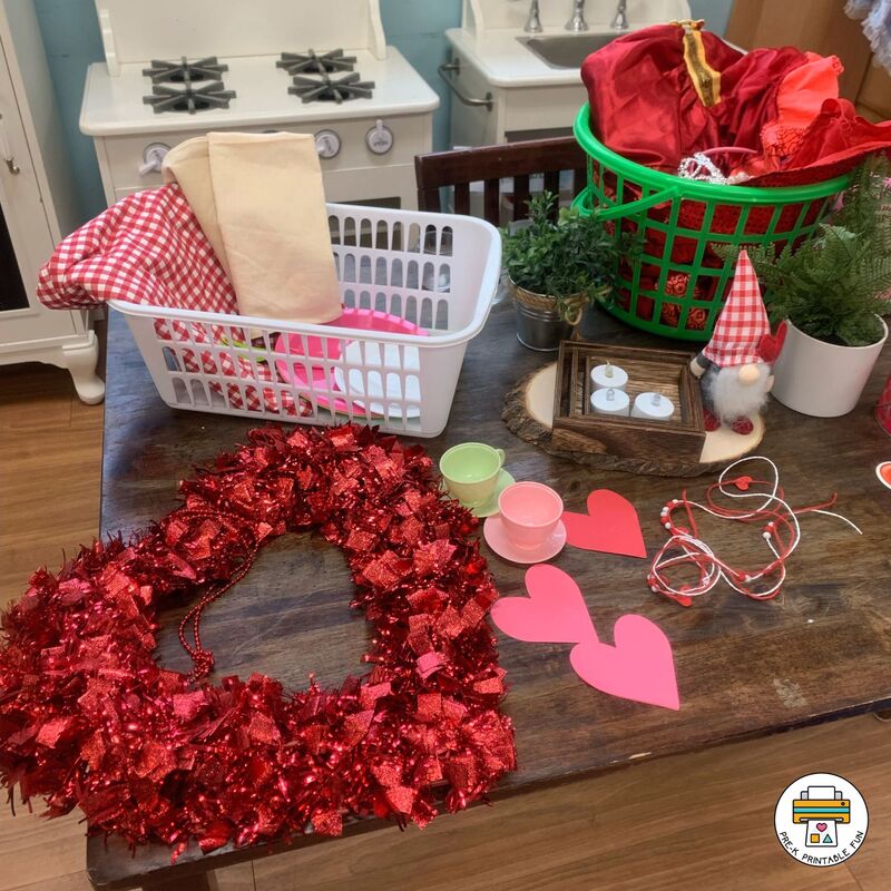 invitation to decorate the housekeeping space for valentine's day