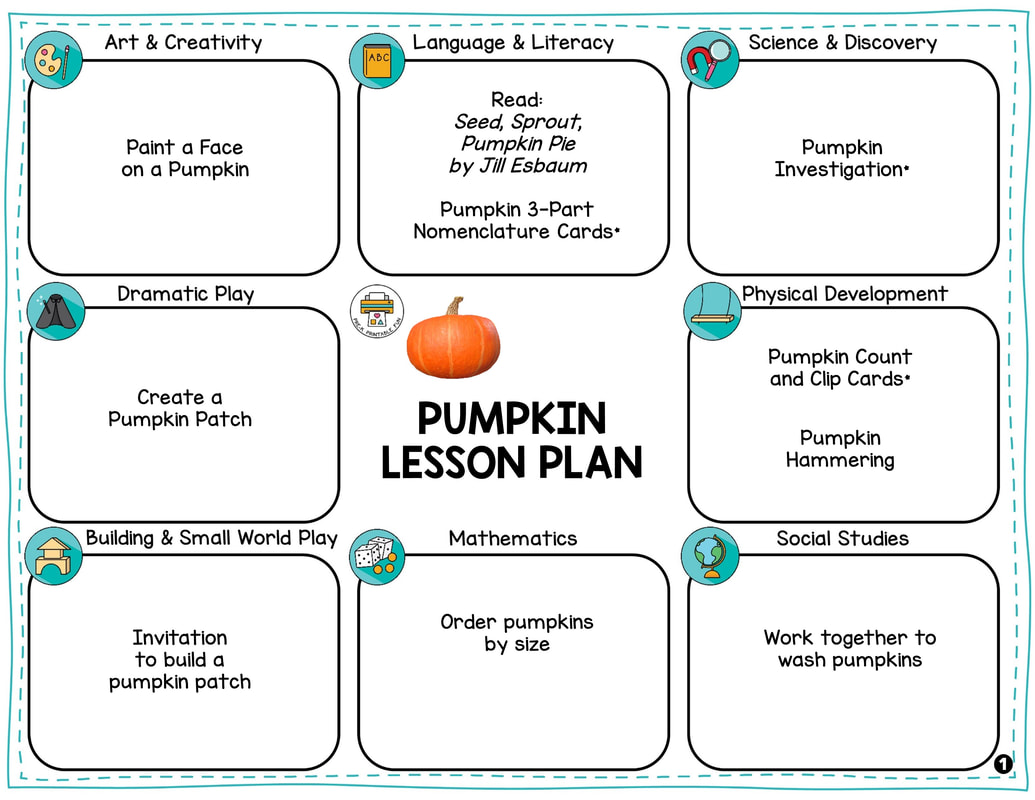 Free Pumpkin Preschool Lesson Plan
