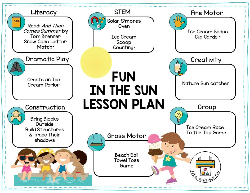 Preschool Fun in Sun Lesson Planning Ideas