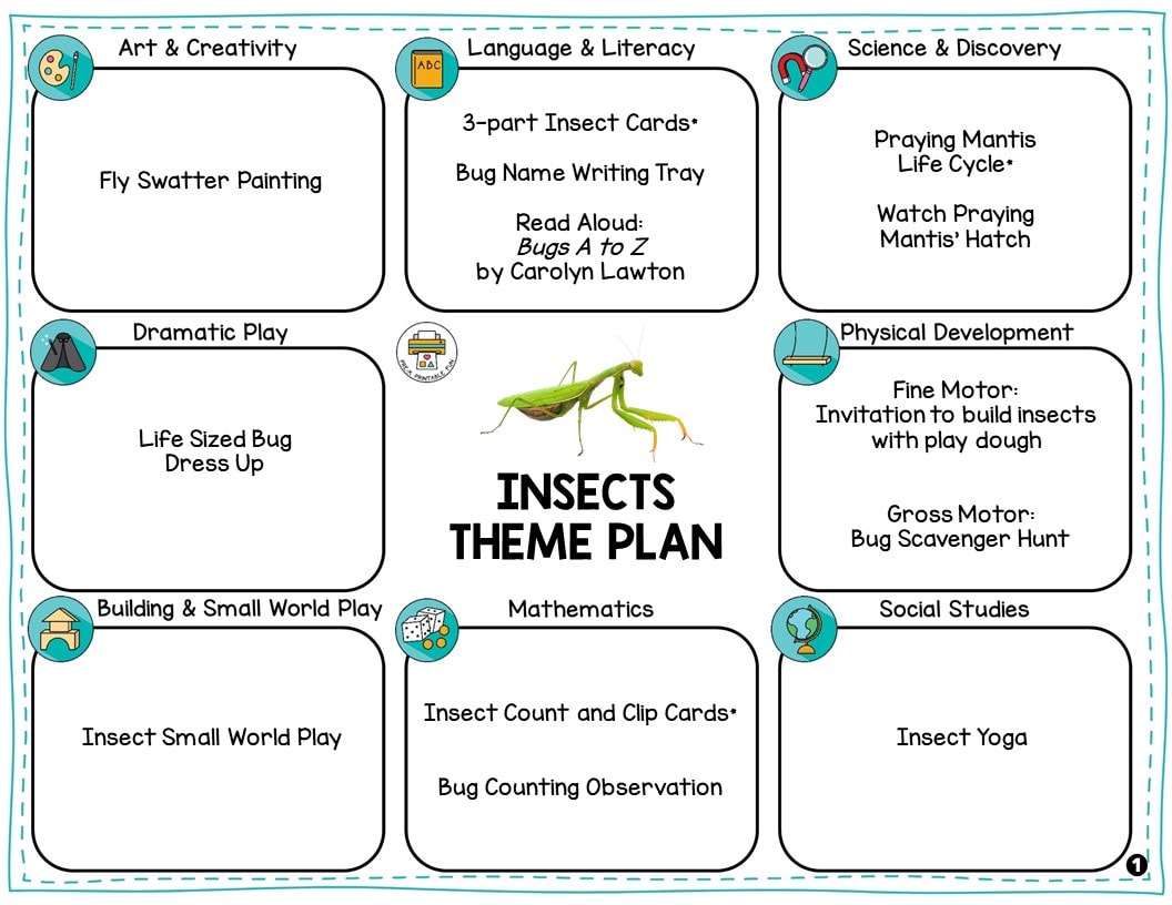 Come Back and Play!  Printable Lesson Plans and Ideas, Skills Sheets
