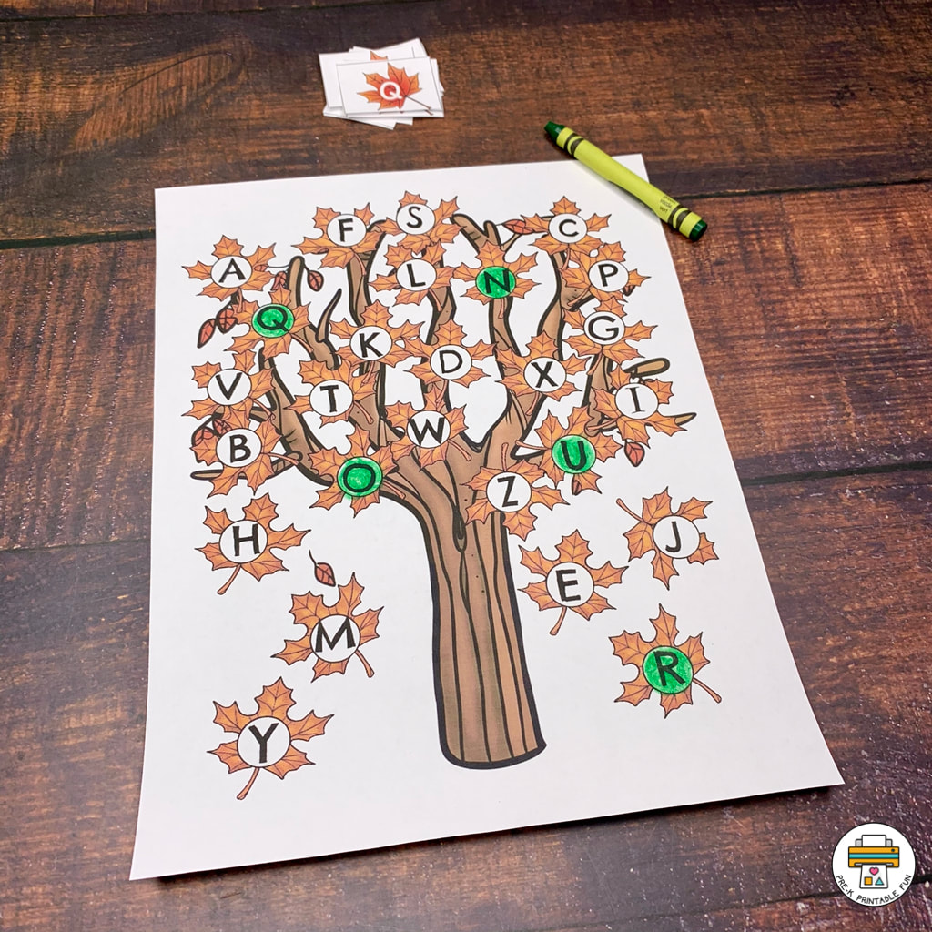 Leaf and Tree Letter Matching