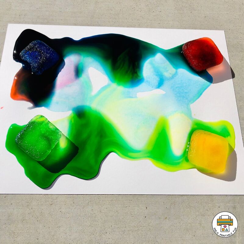 Painting with Ice Cubes