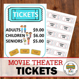 Movie Theater Dramatic Play Pack