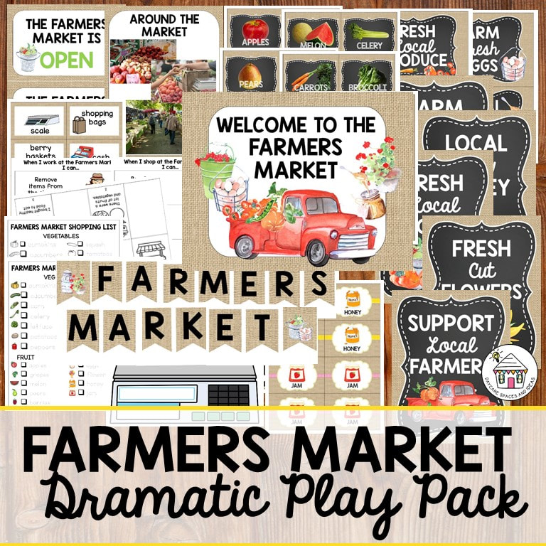 Farmers Market Printable Dramatic Play Pack