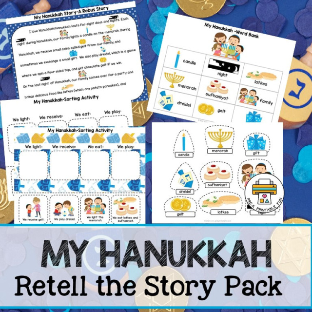 My Hanukkah Retell the Story pack