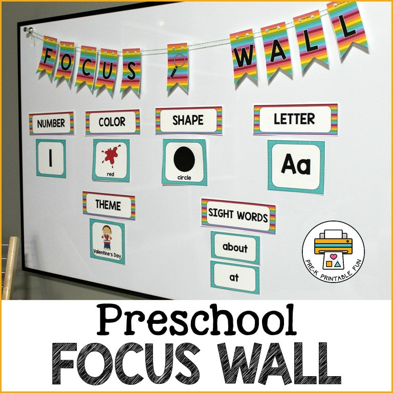 Preschool Focus Wall Set