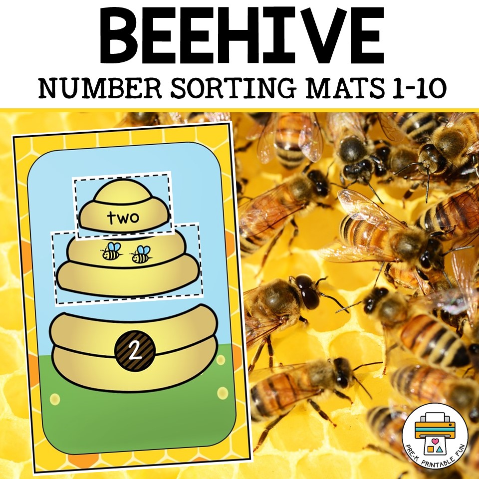 Beehive Number Sorting Mats