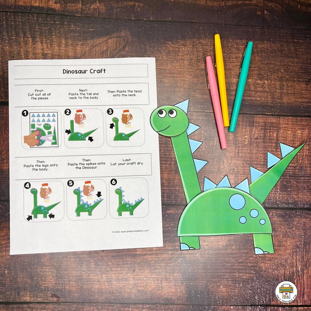 Preschool Story Time Dinosaur Companion Activity